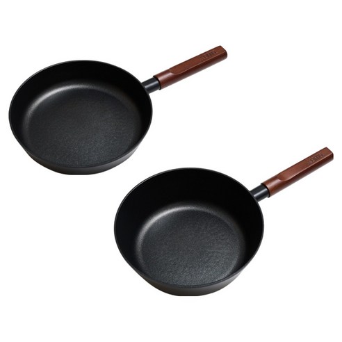 에펠 에이블리 인덕션 프라이팬 세트 2개, 블랙, 1세트, 프라이팬 24cm + 궁중팬 24cm