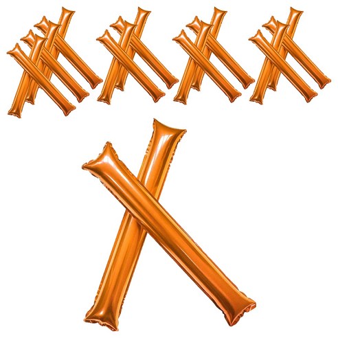 아카코 응원을 즐겁게 막대풍선, 오렌지, 20개