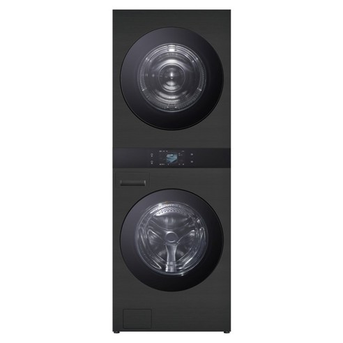 LG전자 트롬 AI 오브제컬렉션 워시타워 세탁기 FA25KJF + 건조기 RA25KJF + 25kg + 25kg 방문설치, WA2525KDF, 스페이스블랙