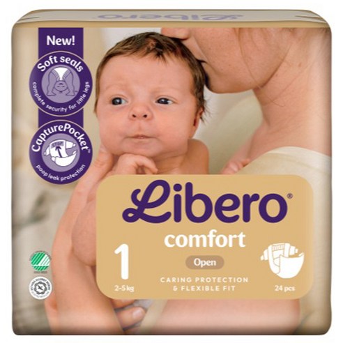 신생아 기저귀, 밤새도록 꿀잠 자는 비법? 리베로 뉴본 밴드형 솔직 후기 리베로뉴본1단계