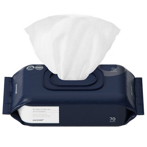 민감한 아기 피부를 위한 순하고 촉촉한 퓨어닷 로션 물티슈