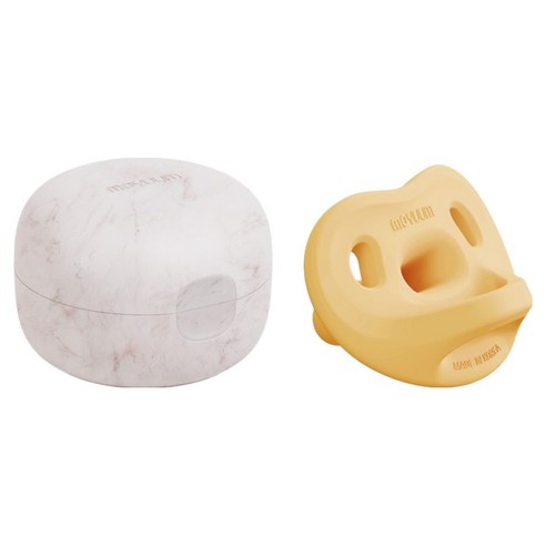 모윰 유아용 올 실리콘 마카롱 쪽쪽이 + 전용케이스 세트