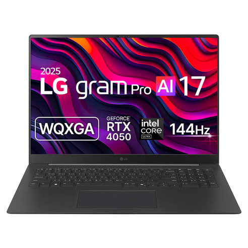 LG전자 2025 그램 프로 Ai 17 코어Ultra7 지포스 RTX 4050, 옵시디안블랙, 2560GB, 32GB, Free DOS, 17ZD90TR-SX7BK