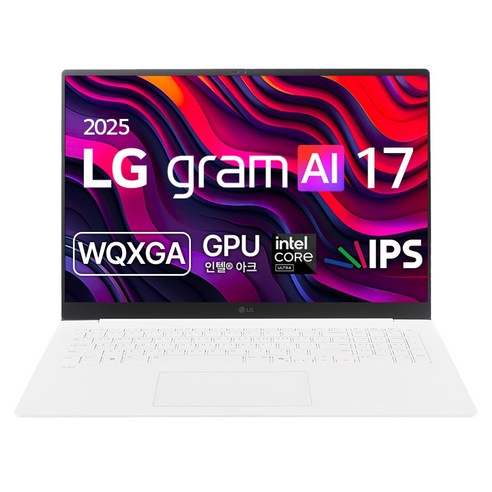 LG전자 2025 그램 AI 17 코어Ultra5 방문설치, 스노우화이트, 512GB, 16GB, WIN11 Home, 17Z90T-GAFWK