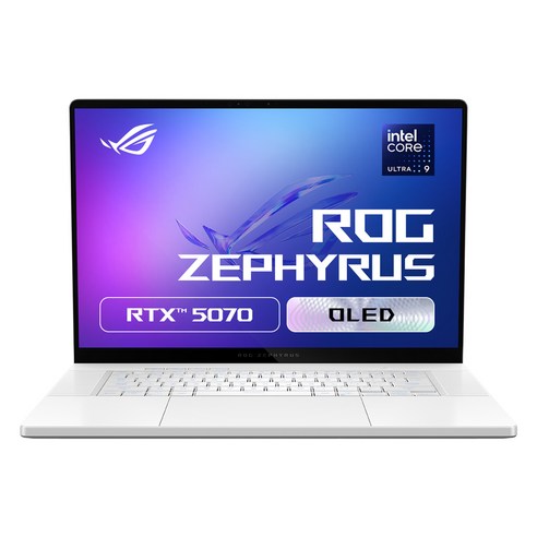에이수스 2025 ROG 제피러스 G16 코어Ultra9 인텔 14세대 지포스 RTX 5070, 플래티넘 화이트, 2TB, 32GB, WIN11 Home, GU605CP-QR025W