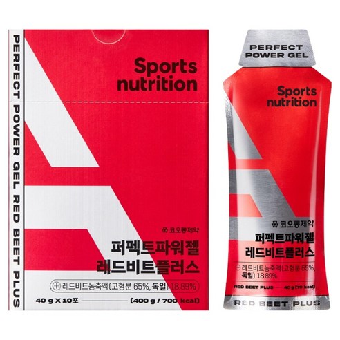 코오롱제약 퍼펙트파워젤 레드비트 플러스 10p, 400g, 1개