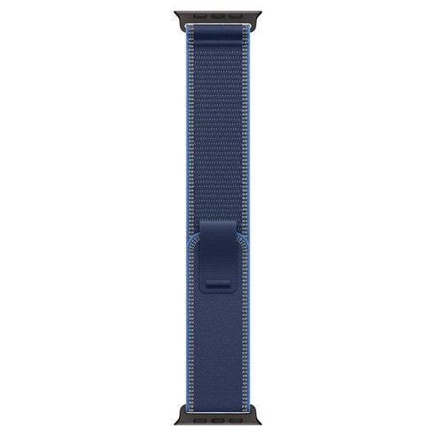 Apple 정품 애플워치 트레일 루프, 블루 / 블랙 티타늄, 49mm, S/M, 1개