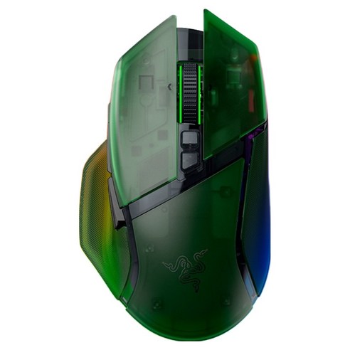 레이저 Basilisk V3 Pro 35K 유무선 마우스, RZ01-0524, Phantom Green