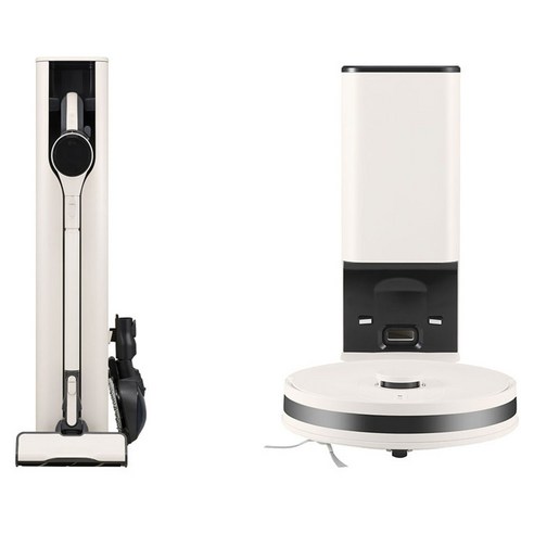 LG전자 코드제로 오브제컬렉션 무선청소기 A9 + 로봇청소기 R5 세트 AI937WA-R 방문설치, 카밍베이지(무선청소기), 카밍베이지(로봇청소기)