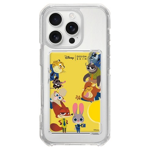 DESIGNSKIN 맥세이프 디즈니 주토피아1 카드 포켓, 프레임 주토피아, 1개