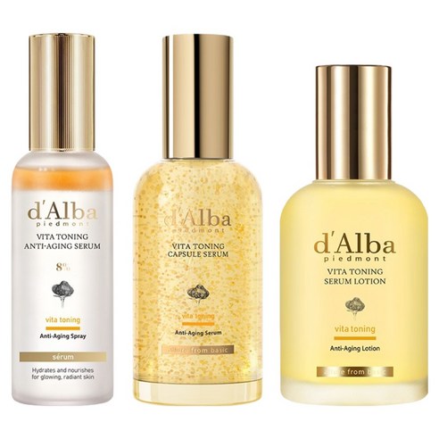 달바 비타 톤업광채 비타 미스트 70ml + 캡슐 세럼 100ml + 로션 100ml 세트, 1세트