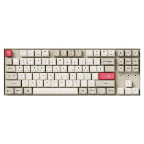 키크론 K8 PRO SE ZMK 핫스왑 기계식 유무선 텐키리스 키보드, 레트로, K8P-SD9, 저소음 바나나축