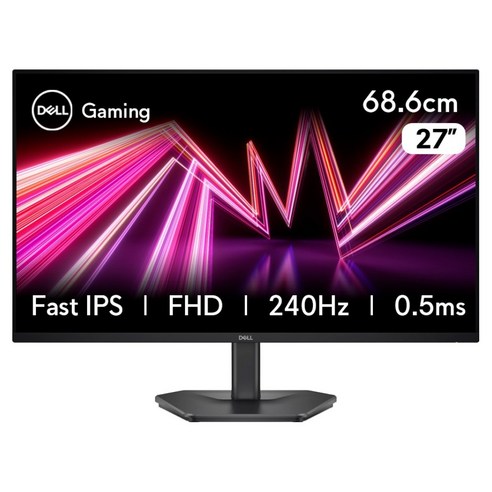 델 FHD IPS 240Hz 0.5ms 게이밍 모니터, 68.6cm, SE2726HG