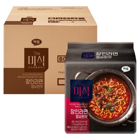 더미식 장인라면 맵싸한맛, 32개