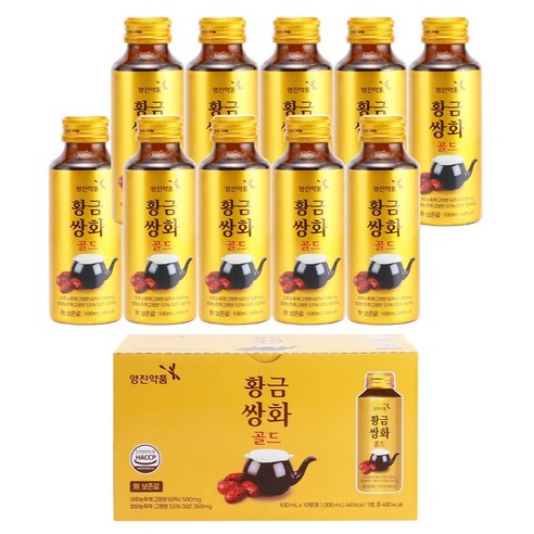 영진약품 진한 황금쌍화 골드 음료, 10개, 100ml