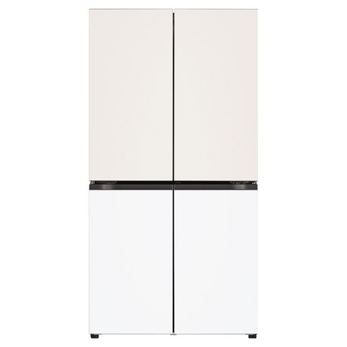 LG전자 디오스 오브제컬렉션 STEM 베이직 냉장고 메탈 매직스페이스 860L 4도어 냉장고 방문설치, T875MEH141