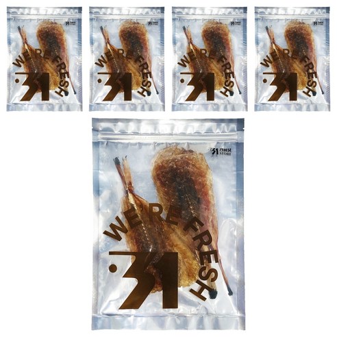 31건어물 통순살 꼬리아귀포, 5개, 170g(5마리)