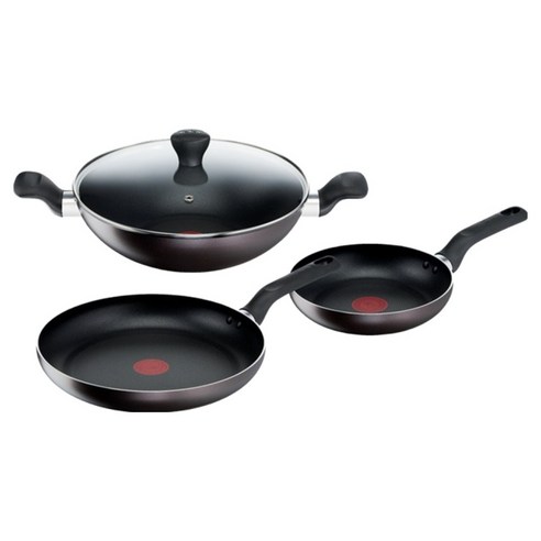 테팔 티타늄 1X 브라운 프라이팬 세트 4개, 1세트, 프라이팬 20cm + 프라이팬 28cm + 볶음팬 28cm + 뚜껑 28cm