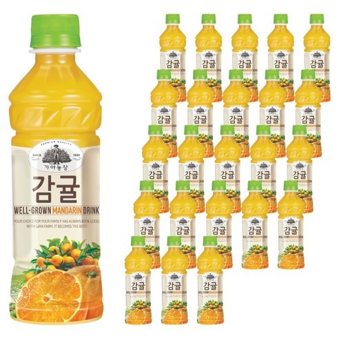 가야농장 제주 감귤주스, 340ml, 24개