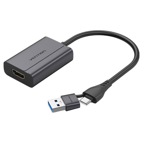 벤션 C타입 USB to HDMI 영상 변환 컨버터 어댑터, 1개, ACYHB