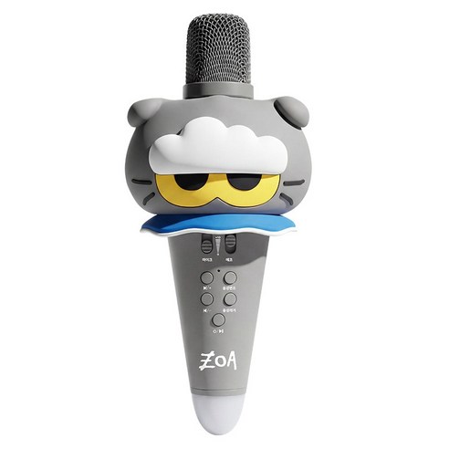로이체 조앤프렌즈 충전식 블루투스 무선 마이크, 그레이, ZOFR-RMC-A-ZOA