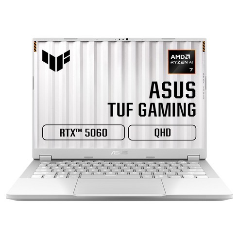 에이수스 2026 TUF 게이밍 A14 라이젠7 라이젠 200 시리즈 지포스 RTX 5060, 문라이트 화이트, FA401UM-RG010, 4TB, 16GB, Free DOS