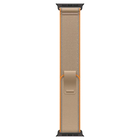 Apple 정품 애플워치 트레일 루프, 샌드 / 블랙 티타늄, 49mm, S/M, 1개