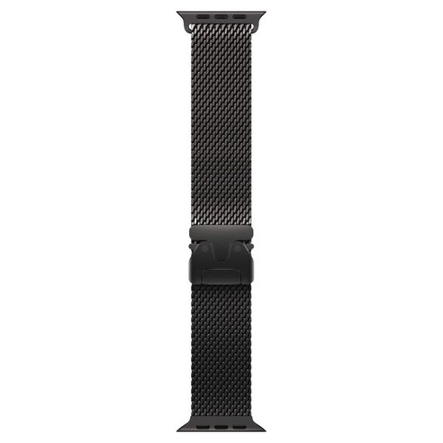 Apple 정품 애플워치 티타늄 밀레니즈 루프, 블랙, 49mm, Medium, 1개