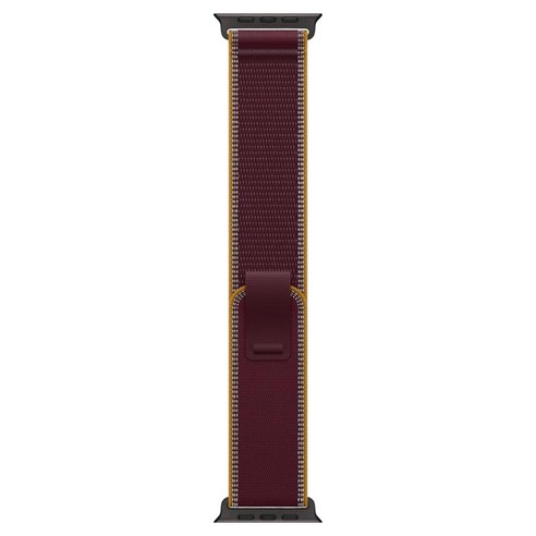 Apple 정품 애플워치 트레일 루프, 버건디 / 블랙 티타늄, 49mm, S/M, 1개