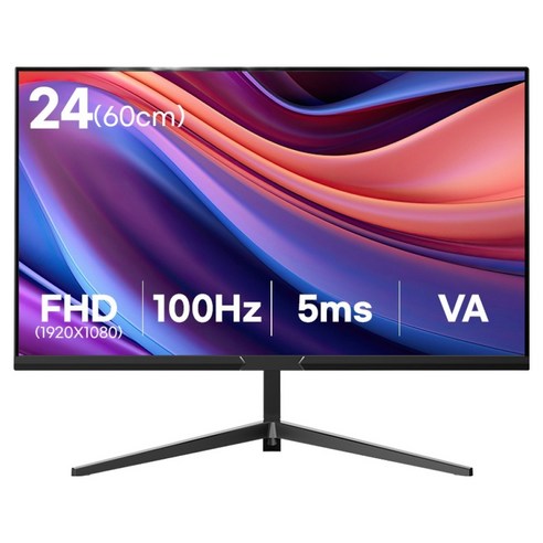 와이드뷰 FHD VA 100Hz 컴퓨터 사무용 모니터, 60cm, 24FHD100