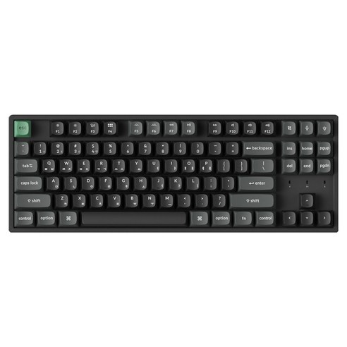 키크론 K8Ultra유무선텐키리스RGB기계식핫스왑키보드, 블랙, K8U-J6, 저소음 적축