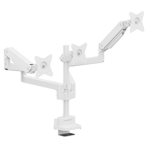 카멜마운트 프리미엄 트리플 모니터 거치대 CMA2TW, 화이트, 1개