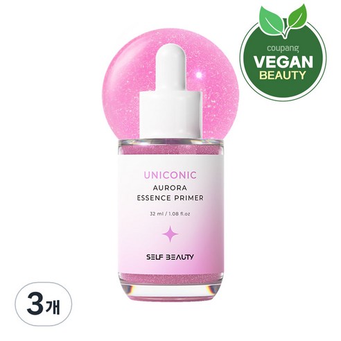 셀프뷰티 유니콘 오로라 에센스 프라이머 32ml, 3개