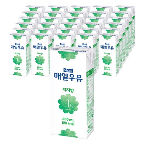 매일유업 저지방 1%, 200ml, 120개