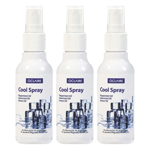 오끌레어 아로마 페퍼민트 쿨스프레이 미스트, 120ml, 3개