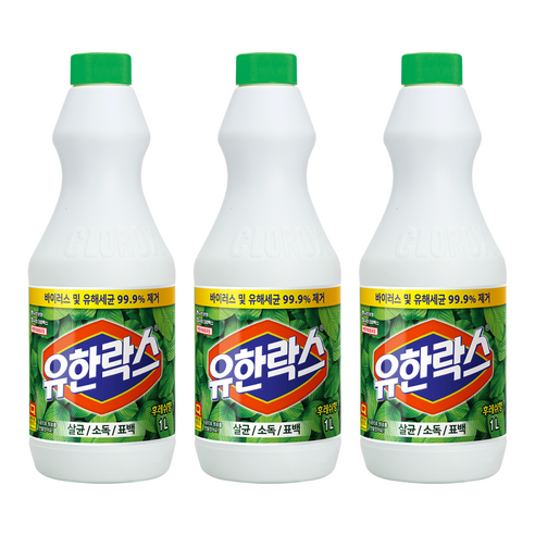 유한락스 후레쉬, 1L, 3개