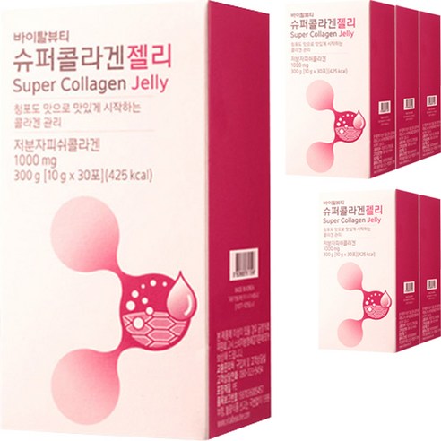 바이탈뷰티 슈퍼 콜라겐 젤리 30일분, 6개, 300g