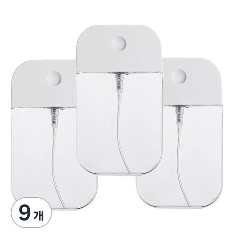 슈퍼쌤 포켓 손세정제 스프레이 공병, 화이트, 9개