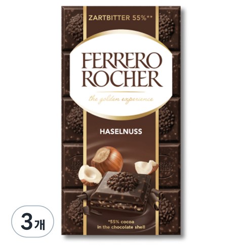 페레로로쉐 헤이즐넛 다크 초콜릿, 90g, 3개