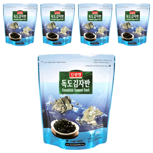 독도김 김자반, 50g, 5개