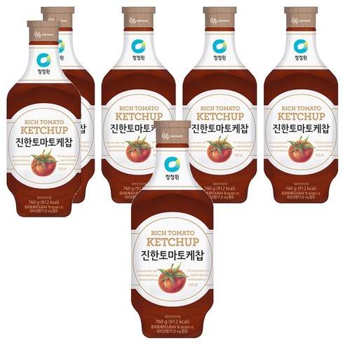 대상 청정원 진한케찹, 760g, 6개
