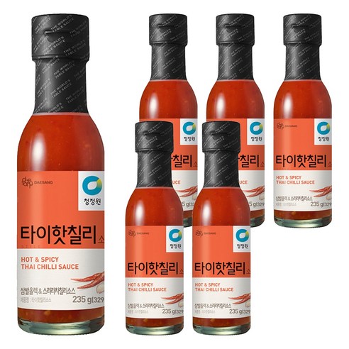 청정원 타이 핫 칠리 소스, 235g, 6개