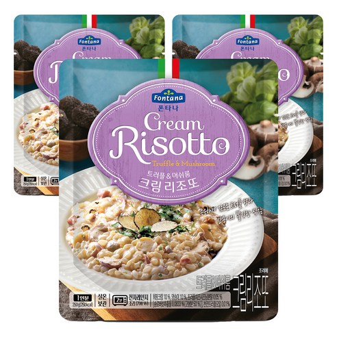 폰타나 트러플 머쉬룸 크림 리조또, 250g, 3개