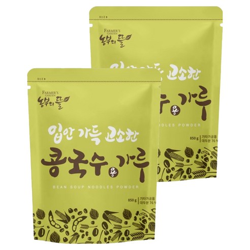 농부의뜰 콩국수용 가루, 850g, 2개