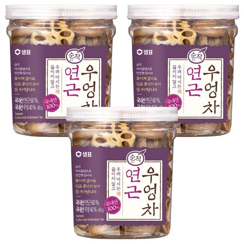 순작 연근 우엉차, 60g, 3개