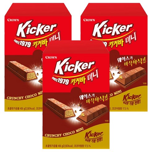 크라운 키커바 미니 케이스, 455g, 3개