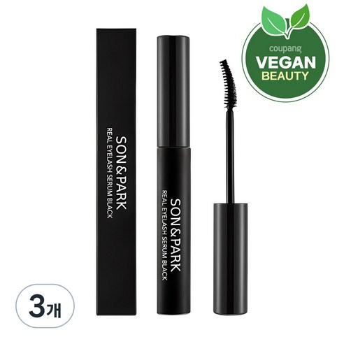 손앤박 리얼 아이래쉬 세럼 속눈썹 영양제 블랙, 15g, 3개