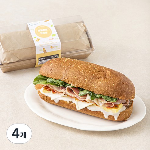 이엘후레쉬 잠봉뵈르 브라운 샌드위치, 130g, 4개