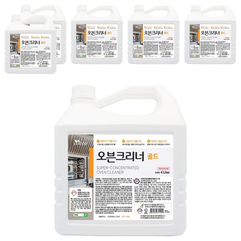 코코즈 오븐크리너 골드, 4L, 6개