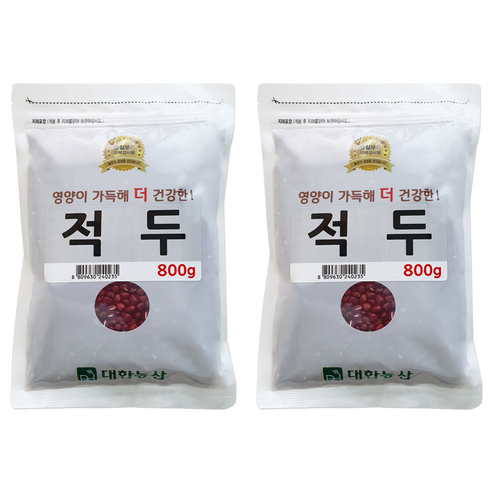 대한농산 적두 팥, 800g, 2개